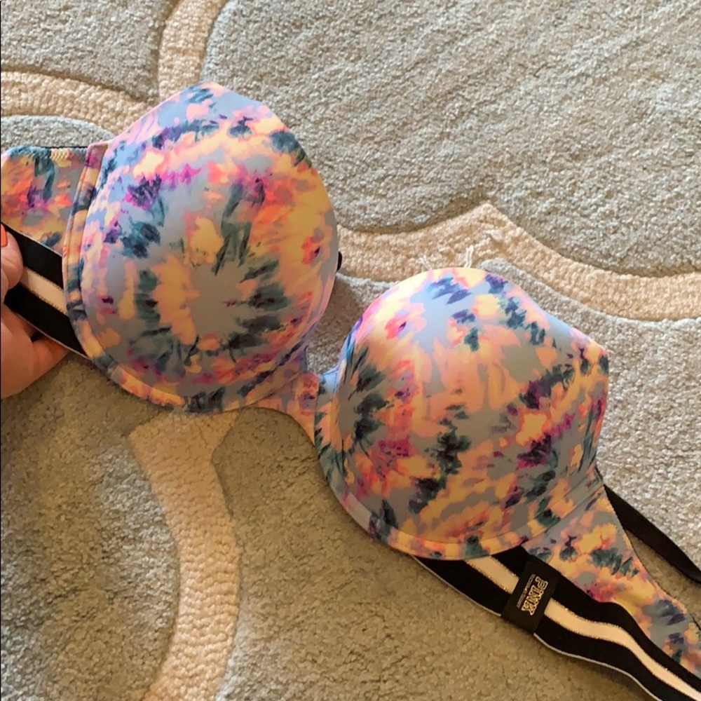pink push up bra